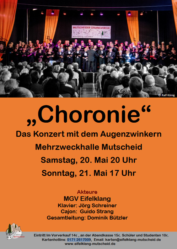 Read more about the article Konzert am 20. und 21. Mai