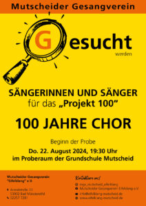 Mehr über den Artikel erfahren „Projekt 100“: Mit Musik durch die letzten hundert Jahre